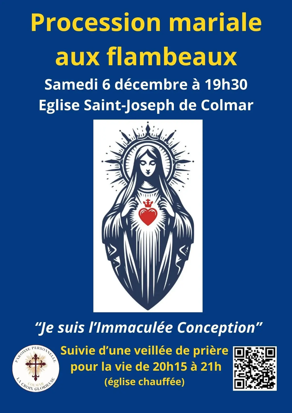 Procession Mariale aux flambeaux - Samedi 06 décembre 2025 