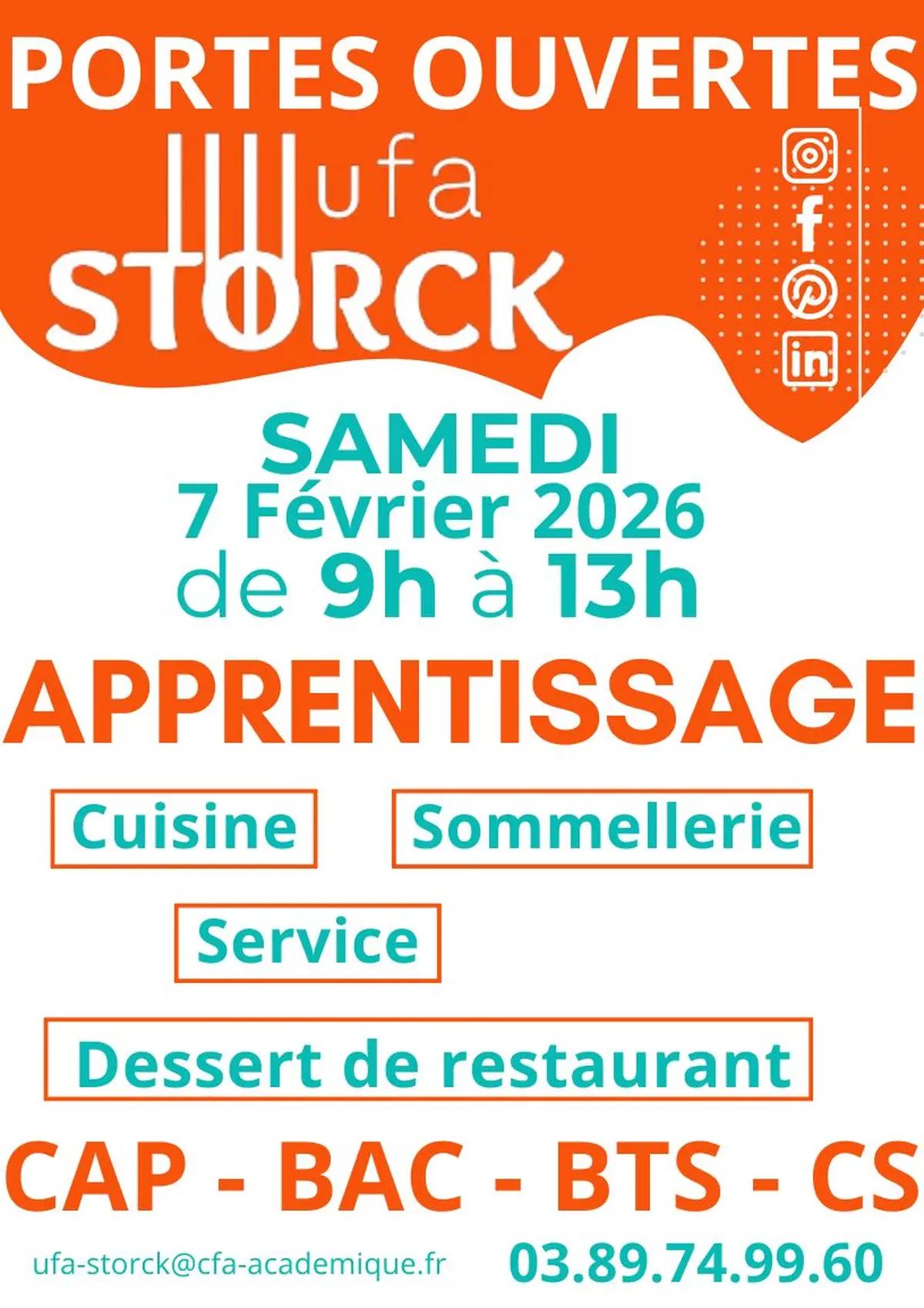 Portes ouvertes UFA Storck - Formations en apprentissage