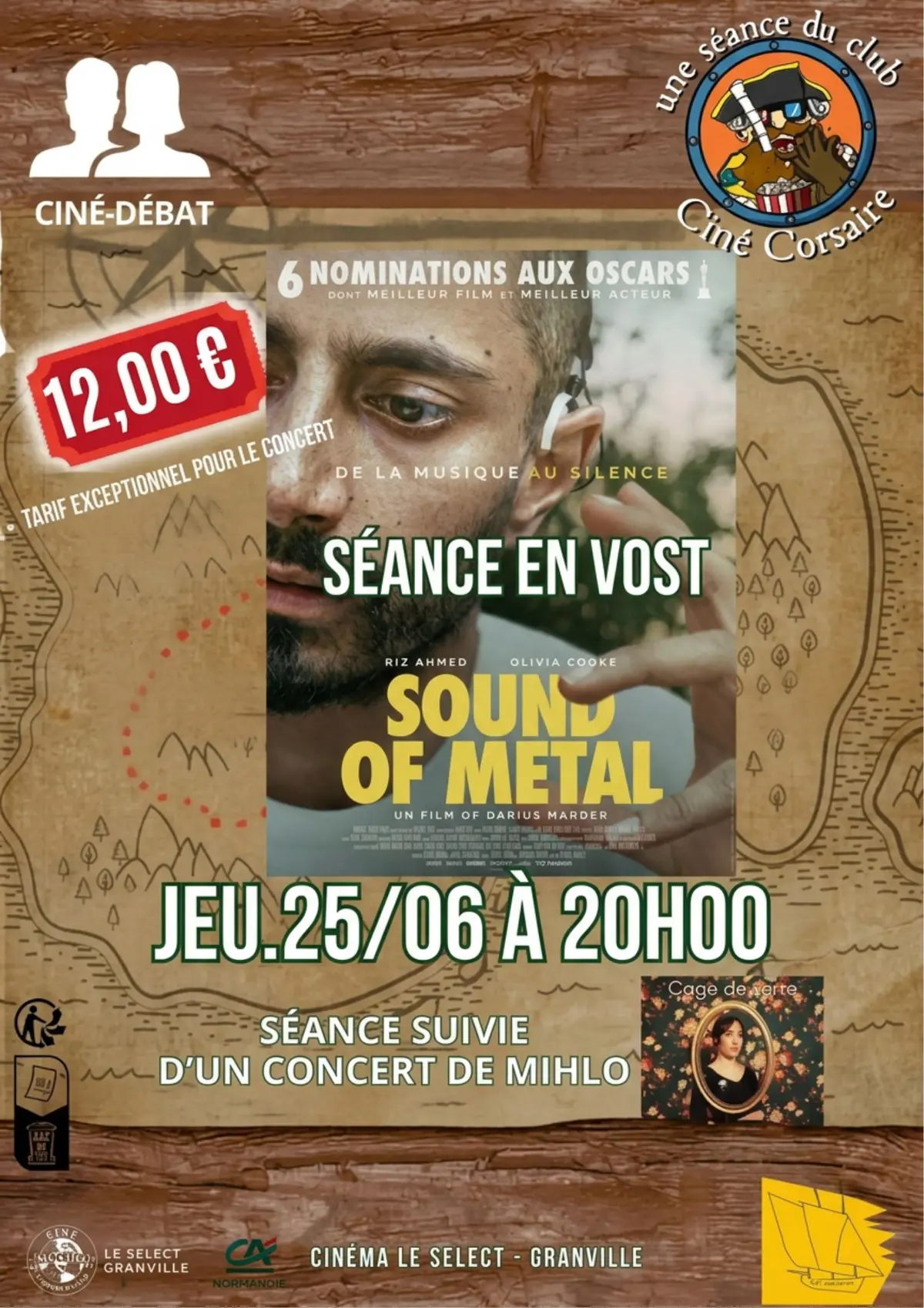 Ciné débat Sound of metal + concert de Mihlo