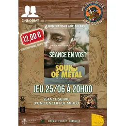 Ciné débat Sound of metal + concert de Mihlo