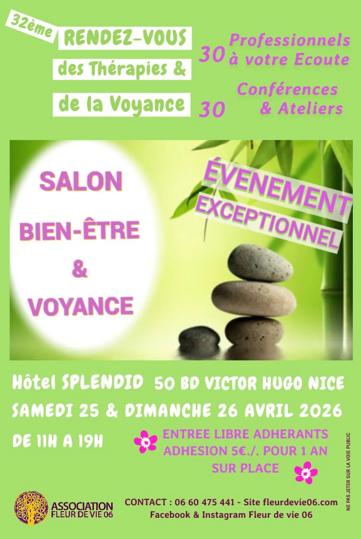 SALON Bien-être, Nouvelles thérapies, Produits BIO & Voyance - NICE (06)