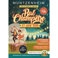 Bal champêtre avec feu d’artifice 