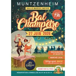 Bal champêtre avec feu d’artifice 