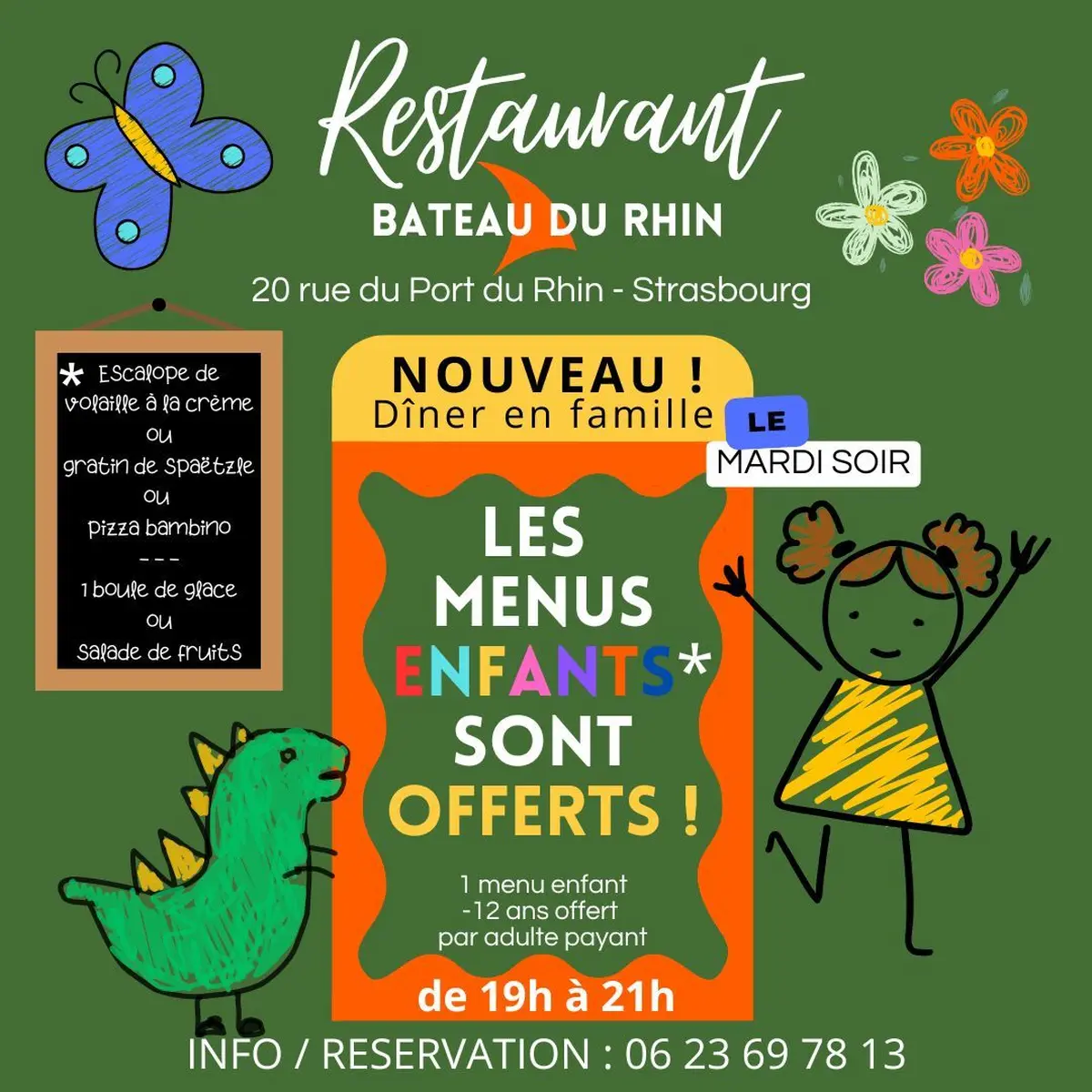 Mardi soir : resto en famille