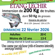 Journée pêche à la truite 22 février 2026 Etang Lechir Semamagny