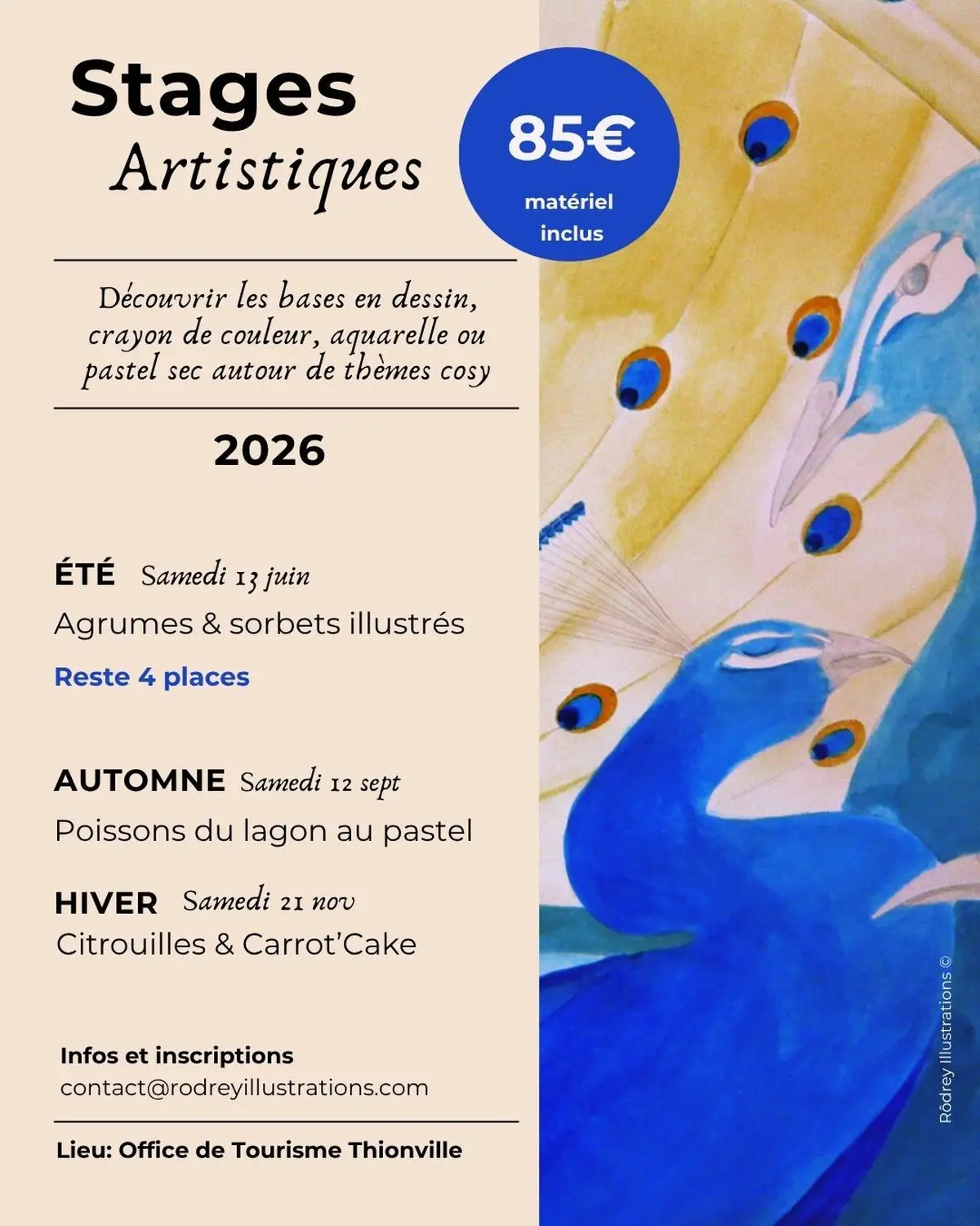 Stages artistiques 2026