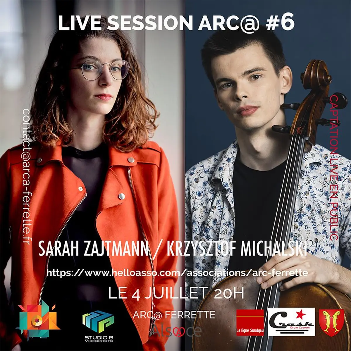 Live Session Classique S. ZAJTMANN – piano /  K. MICHALSKI – violoncelle