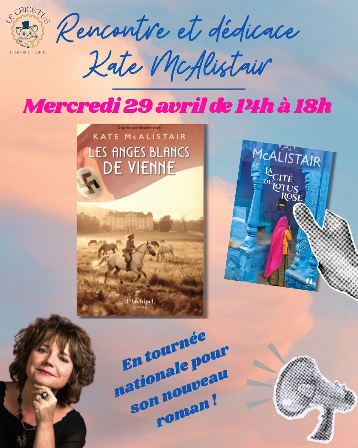 Kate McAlistair au CRICETUS librairie-café