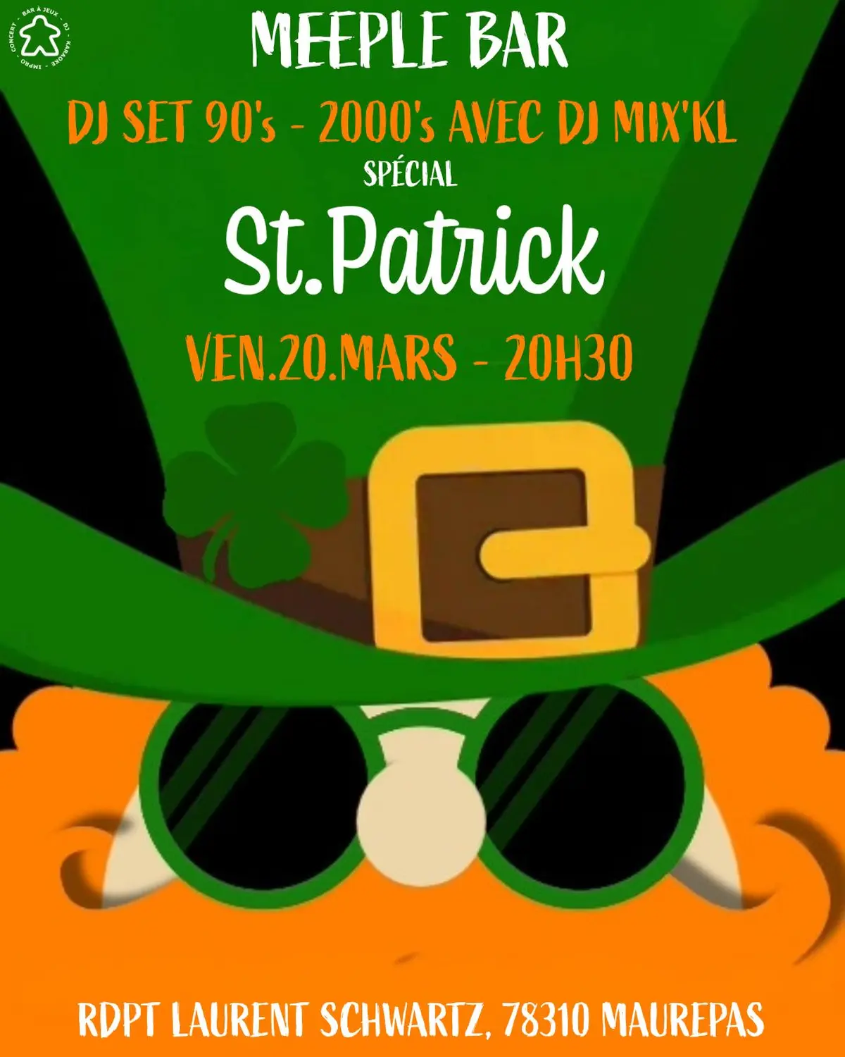 DJ Set 90's - 2000's Spécial St-Patrick au Meeple