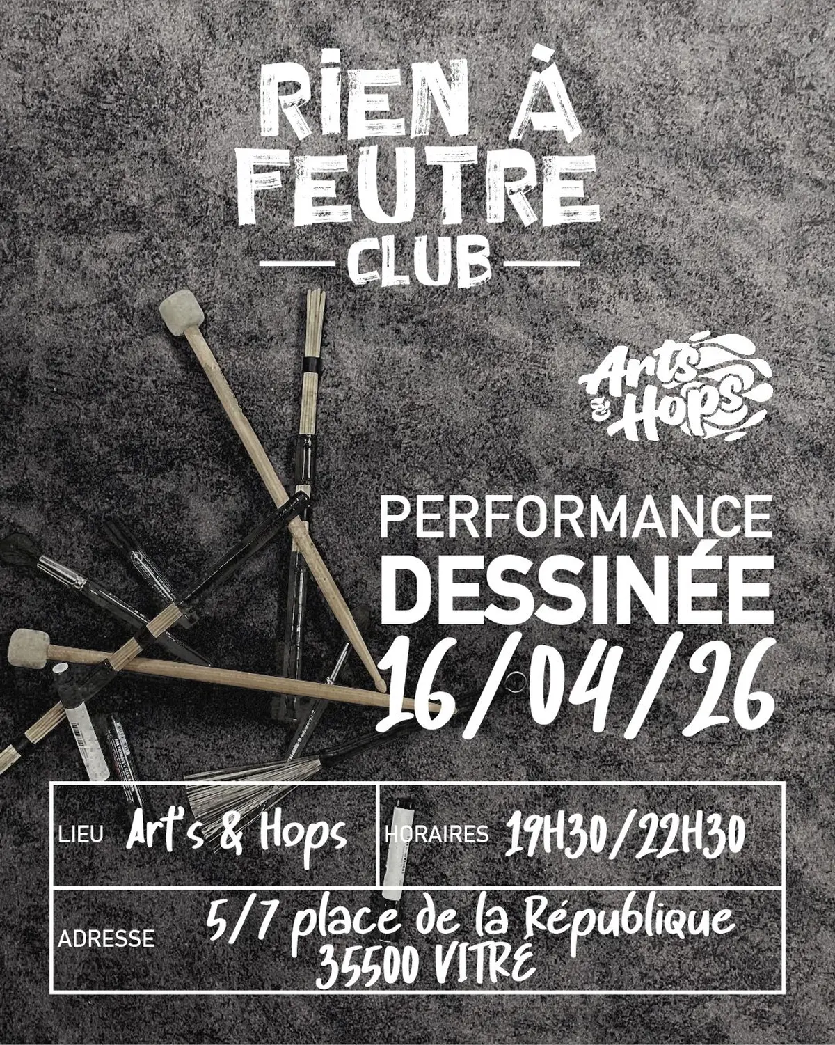 Rien à Feutre - performance dessinée