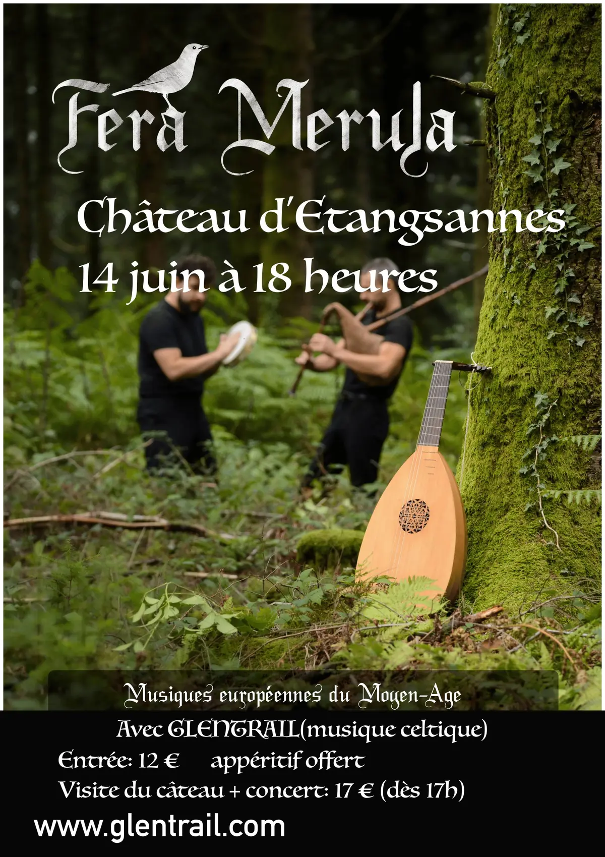 concert de musiques médiévale et celtique au château d'Etangsannes