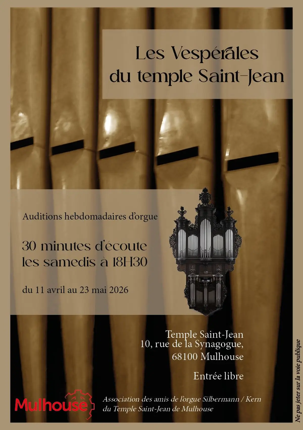 Les vespérales du temple St-Jean 