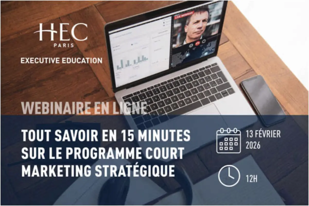 Webinaire d'information sur le programme de Marketing Stratégique