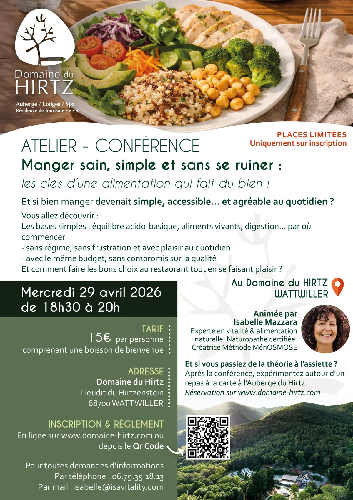 Atelier - Conférence : manger sain, simple et sans se ruiner