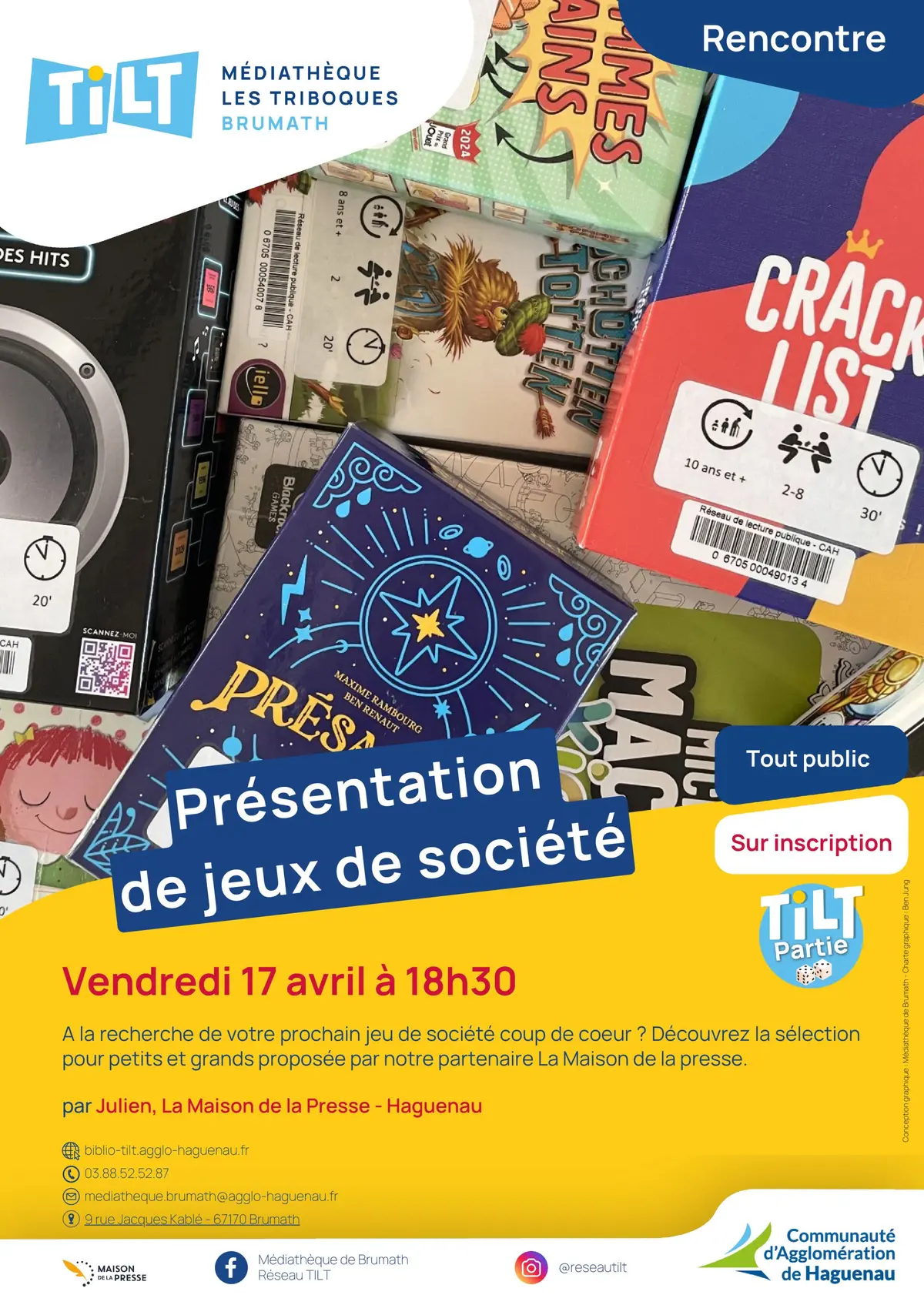 Présentation de jeux de société