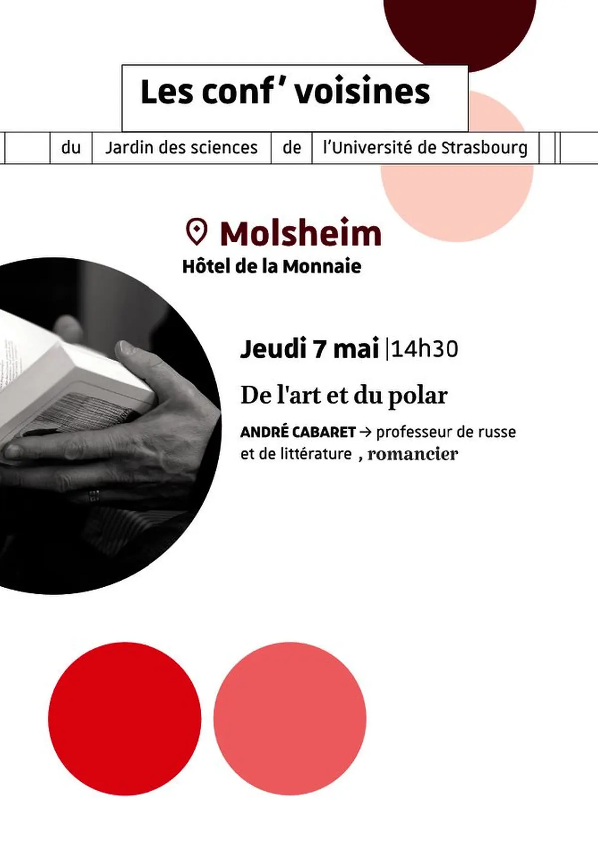 Conférence du Jardin des Sciences à Molsheim