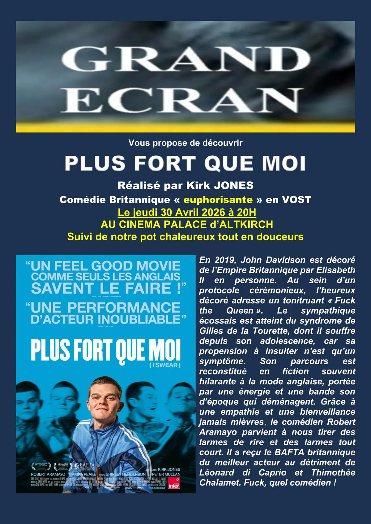Grand ÉCRAN / Plus Fort Que Moi