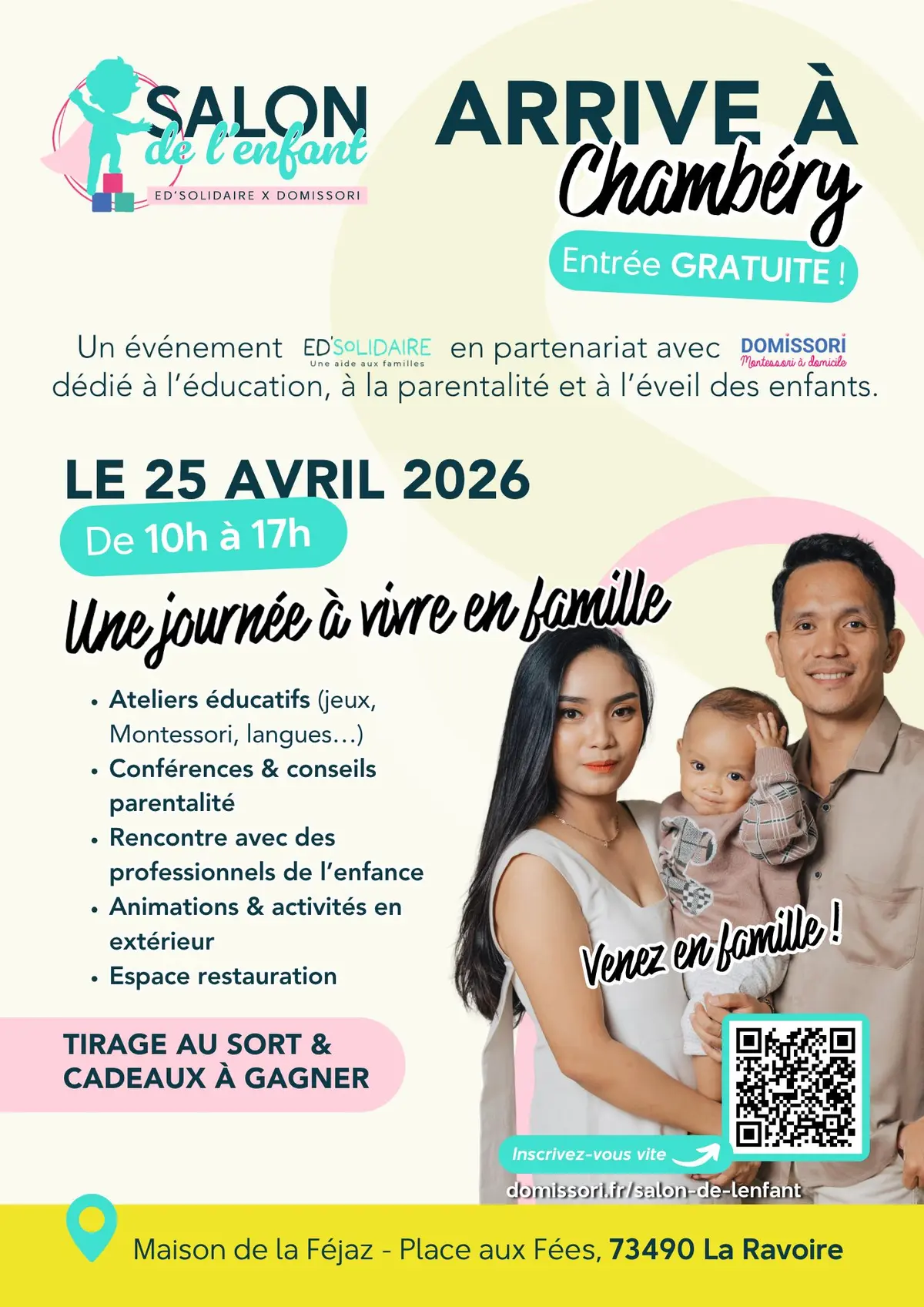 Salon de l'enfant Domissori à Chambéry le 25 Avril 2026