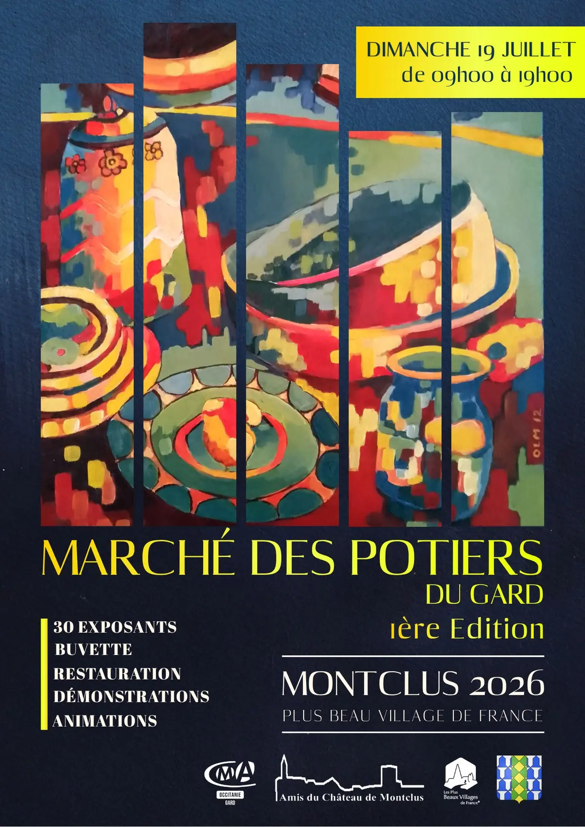 1er marché des potiers de Montclus