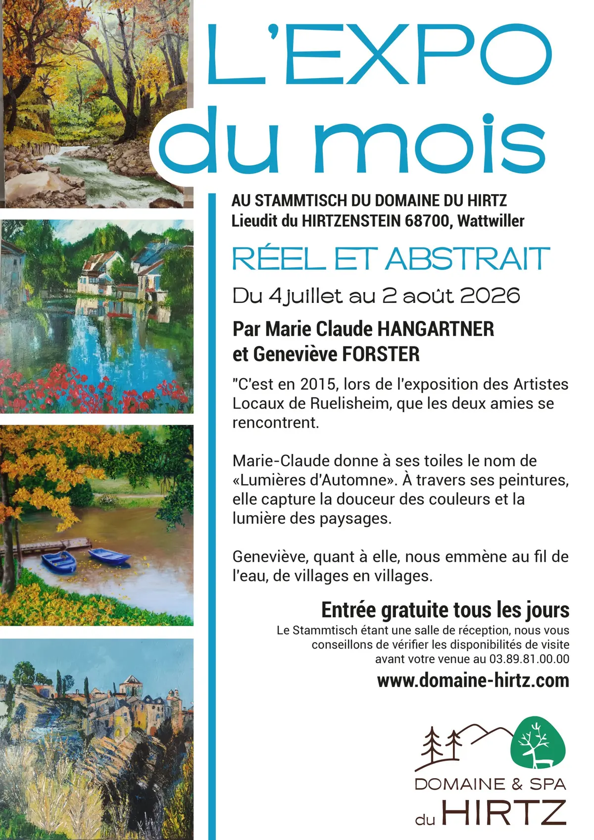 « Réel et abstrait » par Marie Claude Hangartner et Geneviève Forster