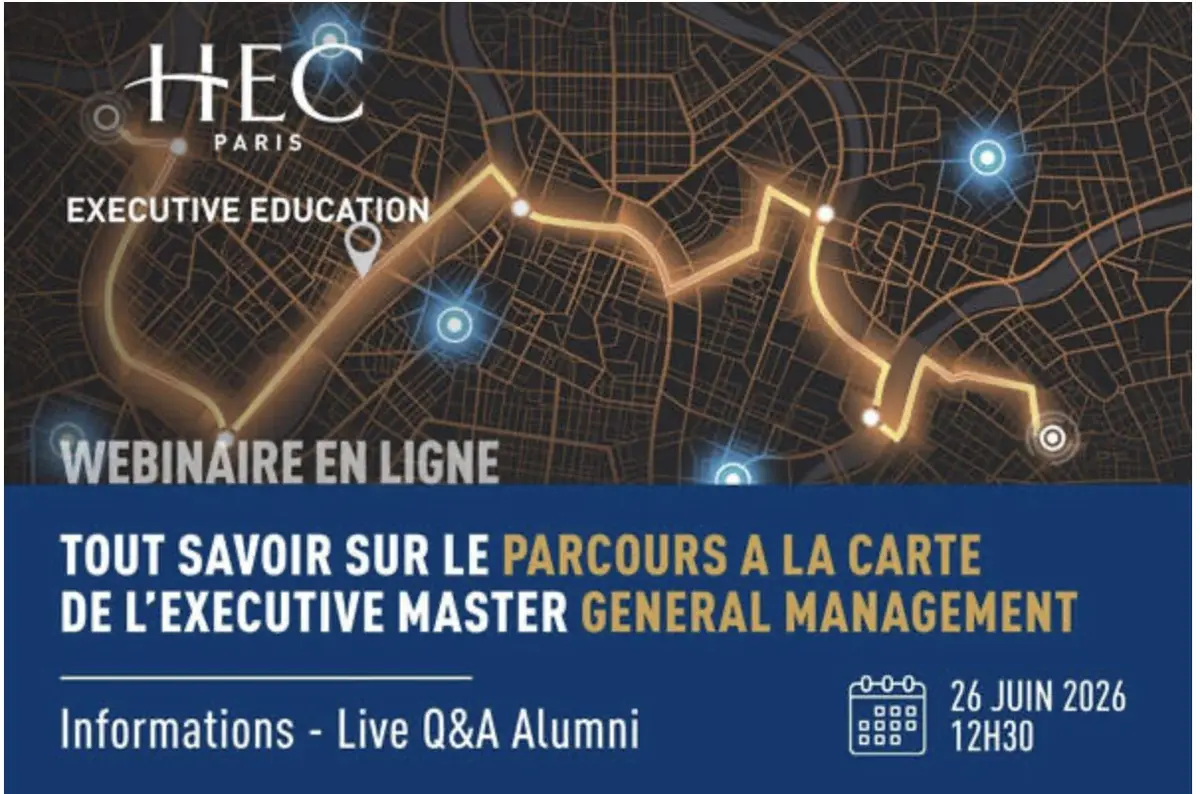 Webinaire : Executive Master in Management – General Management