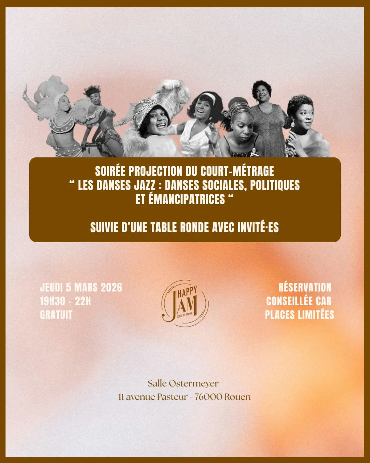 Court métrage et table ronde autour des danses jazz 