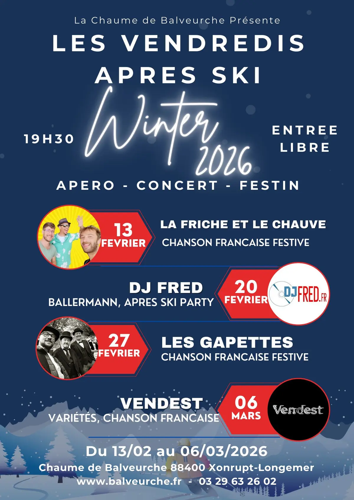 Vendredis Après-Ski : VENDEST