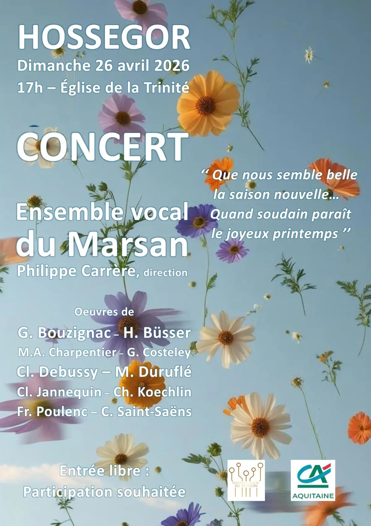 Concert Ensemble Vocal du Marsan