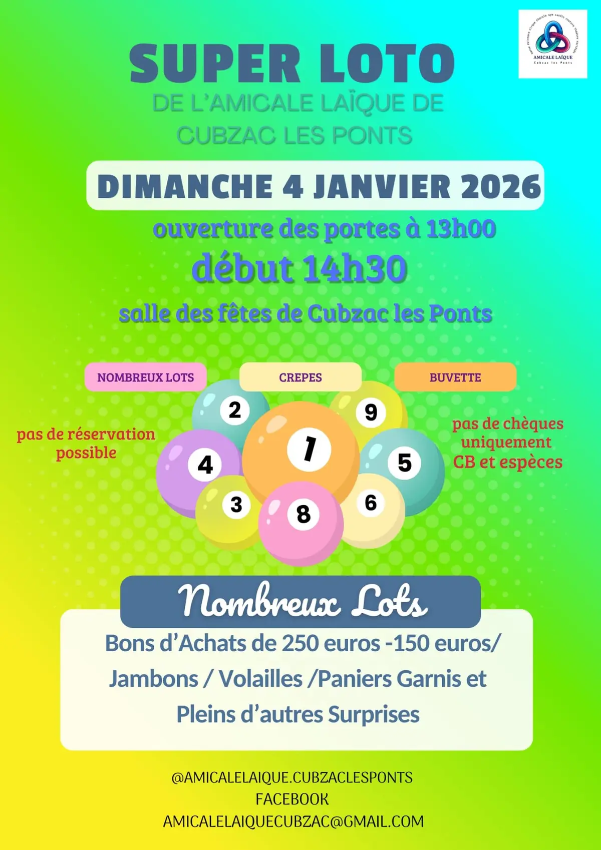 Super loto de l'amicale laïque 