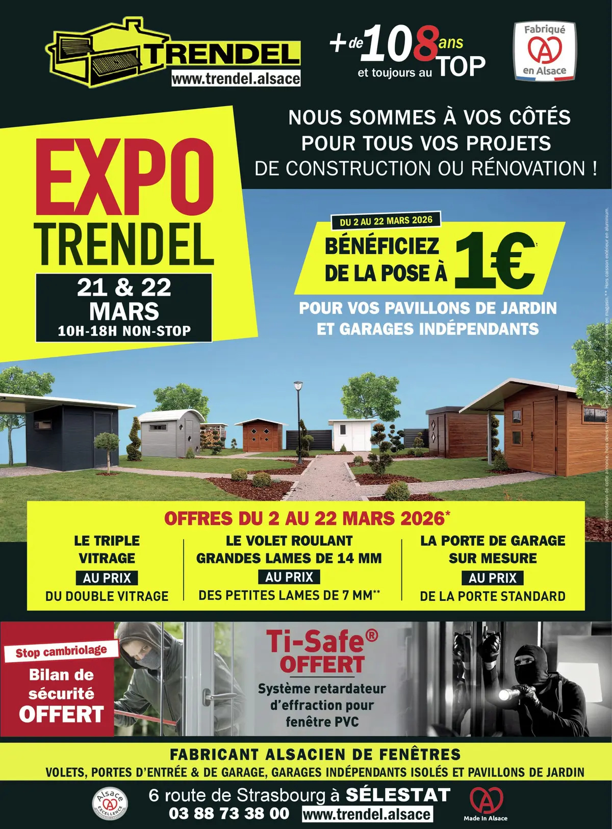 Expo Trendel les 21 et 22 mars à SÉLESTAT