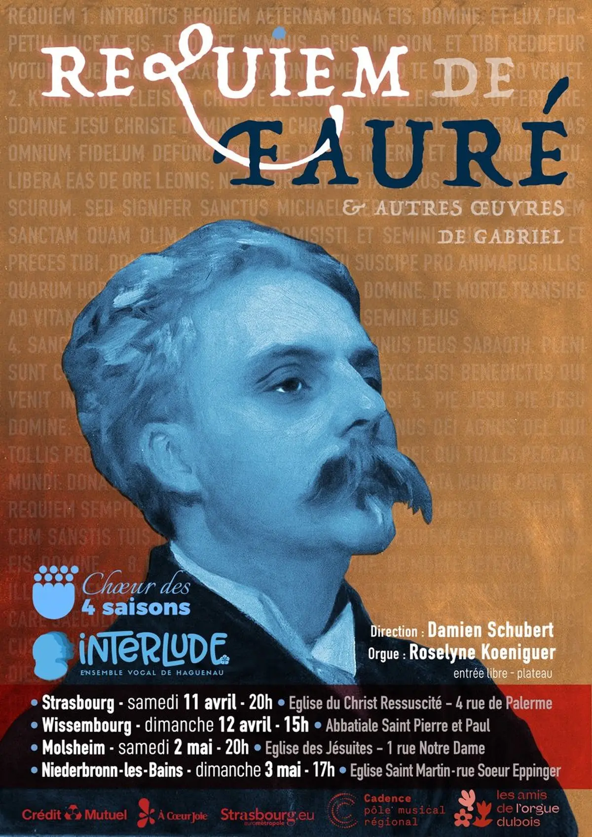 Le Requiem de Fauré en tournée :  80 choristes s’unissent autour de l’orgue