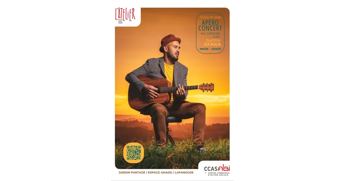 Concert Apéro-concert au jardin : Dadou Afaka à Albi 2026 – Jardin partagé de Lapanouse  : places, billetterie, dates, réservations…