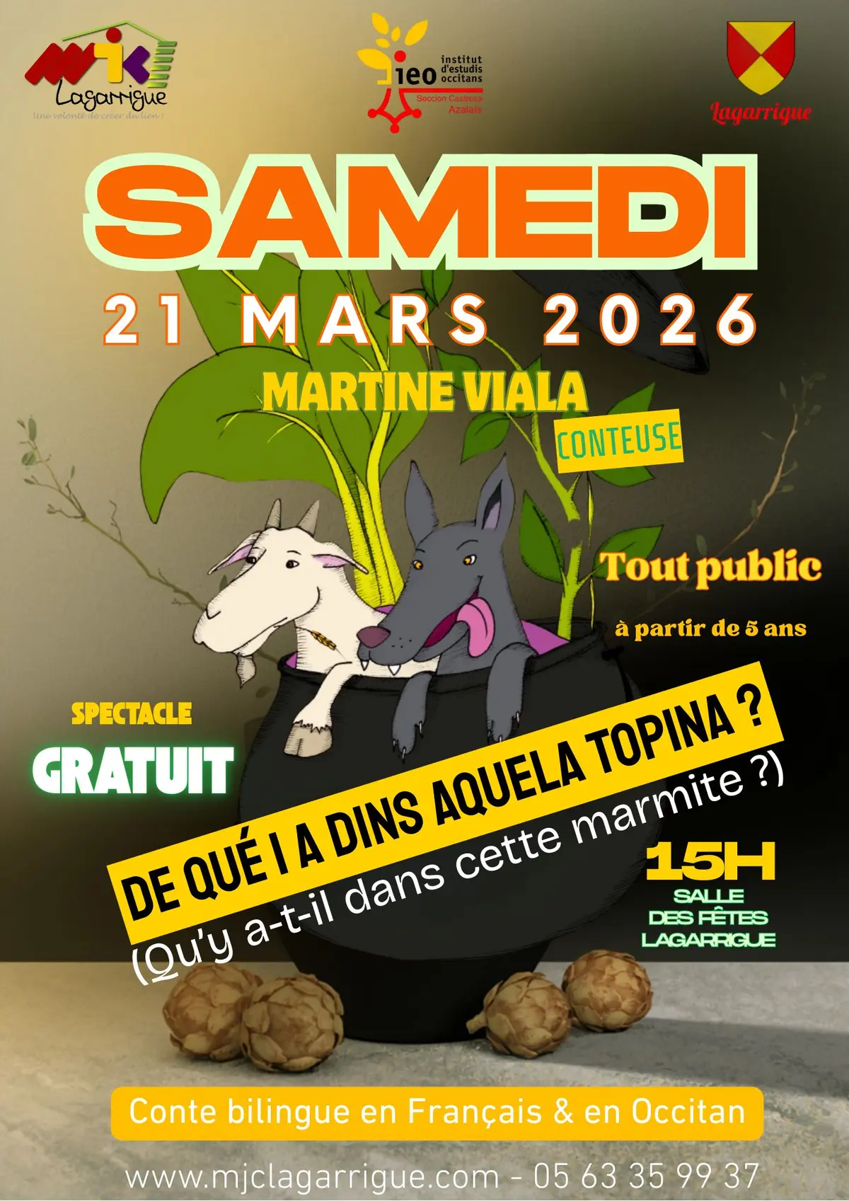 De qué i a dins aquela topina ? Conte bilingue Français - Occitan