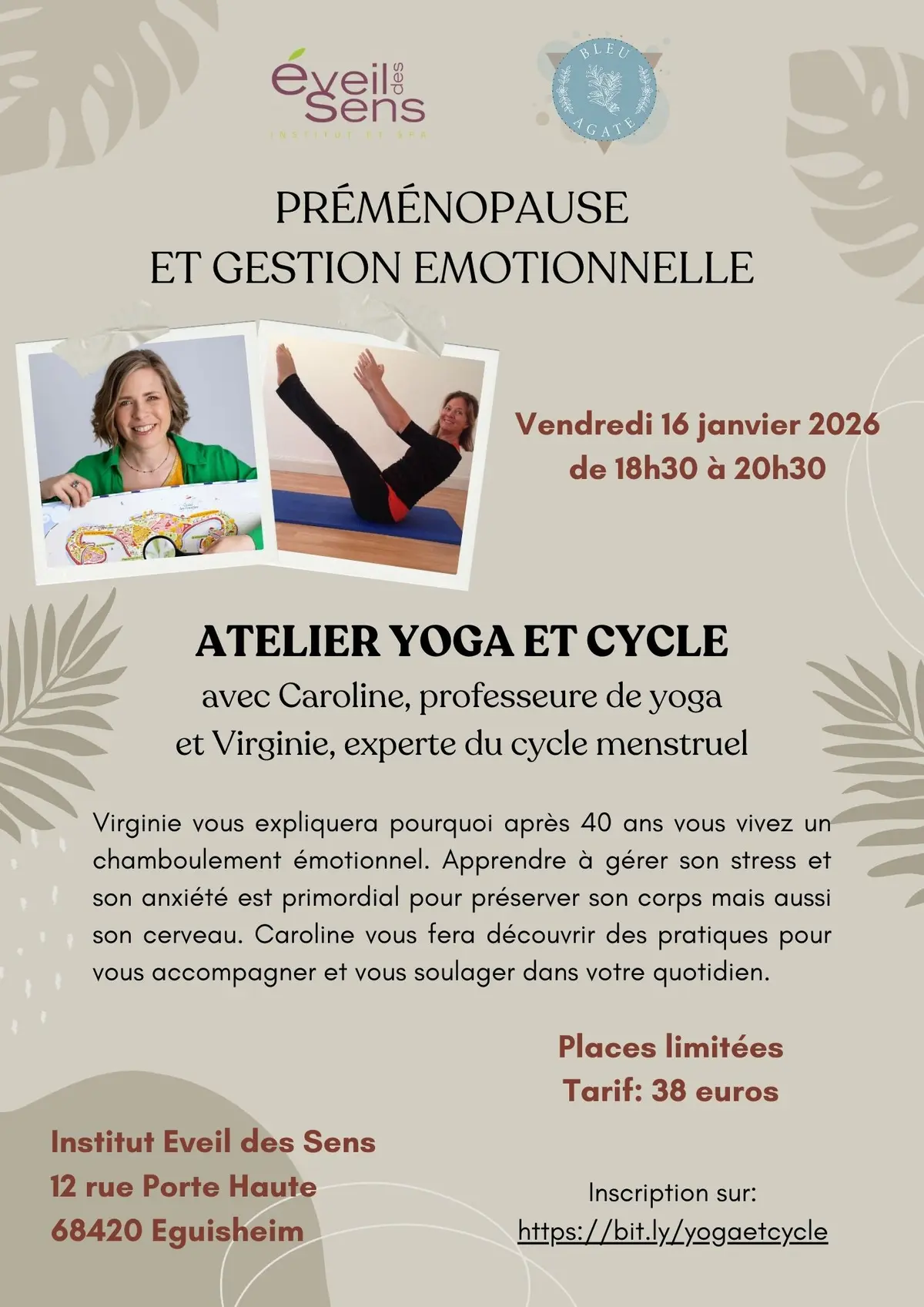 Atelier Yoga & Préménopause – Comprendre, respirer et se recentrer  