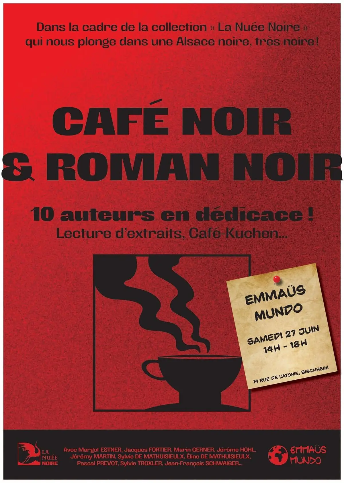  27 juin 2026 -  Café noir et Romans noirs à Emmaüs Mundo