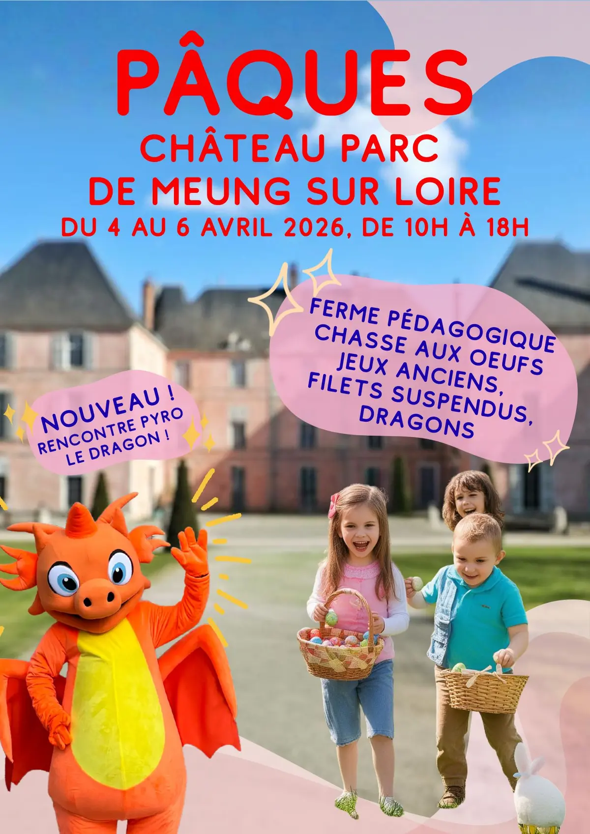 Pâques au Château parc de Meung sur Loire