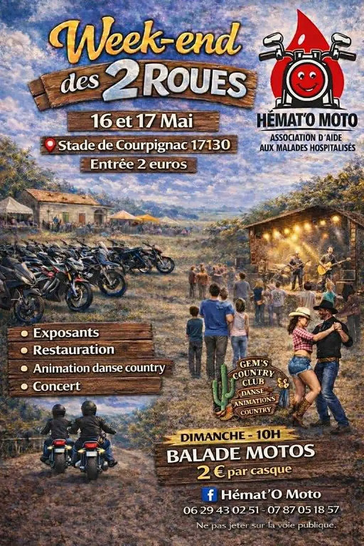 WEEK-END  des  2  ROUES  à  COURPIGNAC  -  17  -