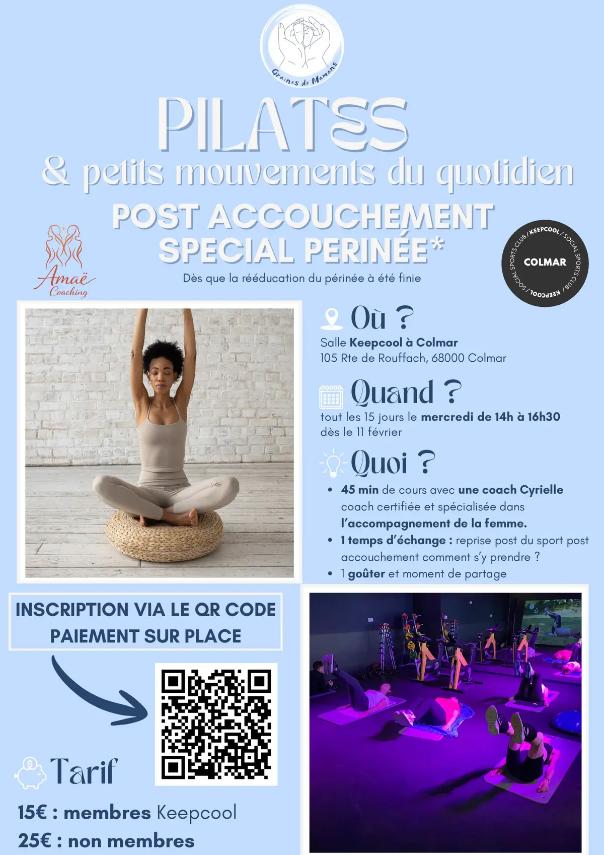 Pilates post accouchement 