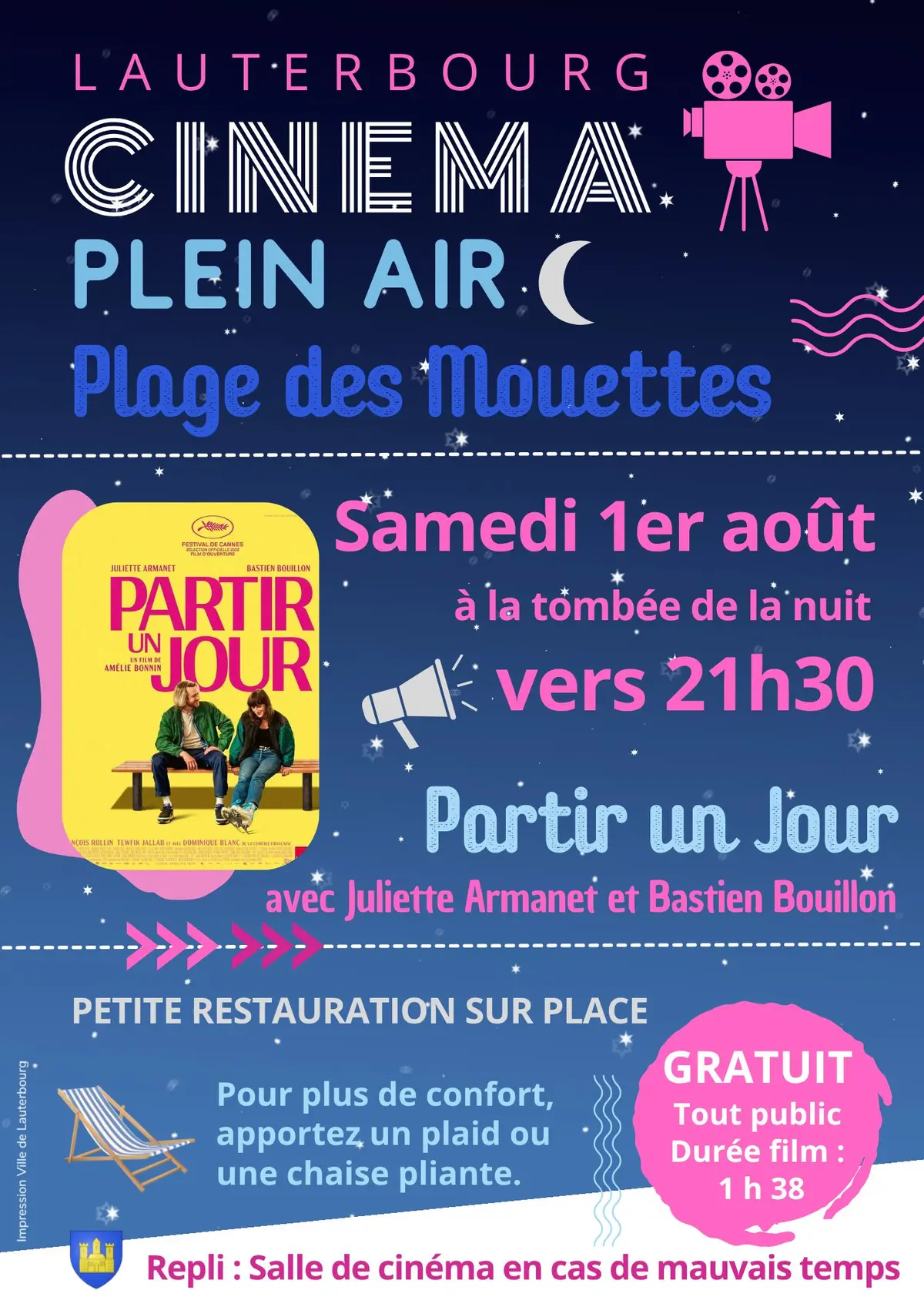 Cinema plein air - Partir un Jour