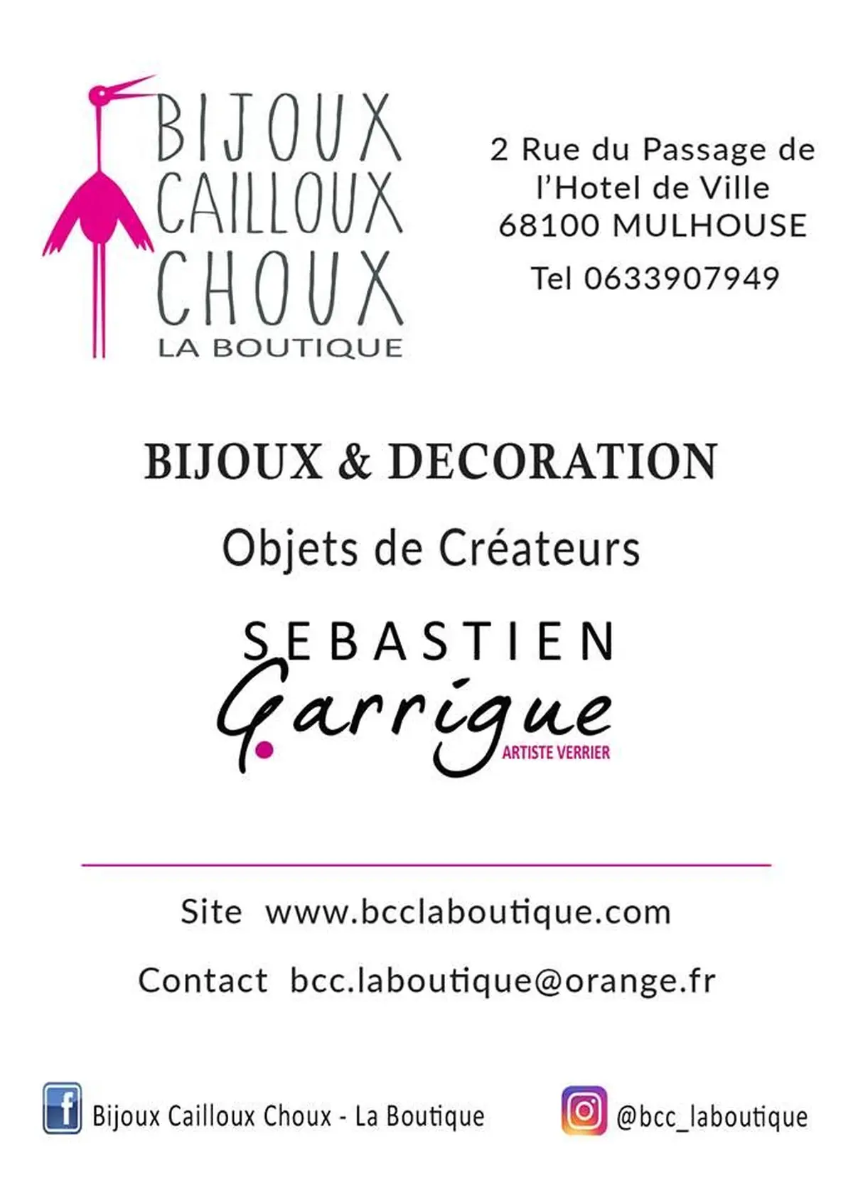 Bijoux Cailloux Choux