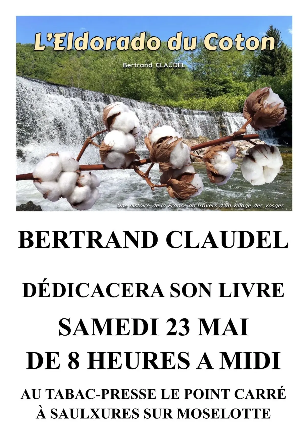 Bertrand Claudel en dédicace