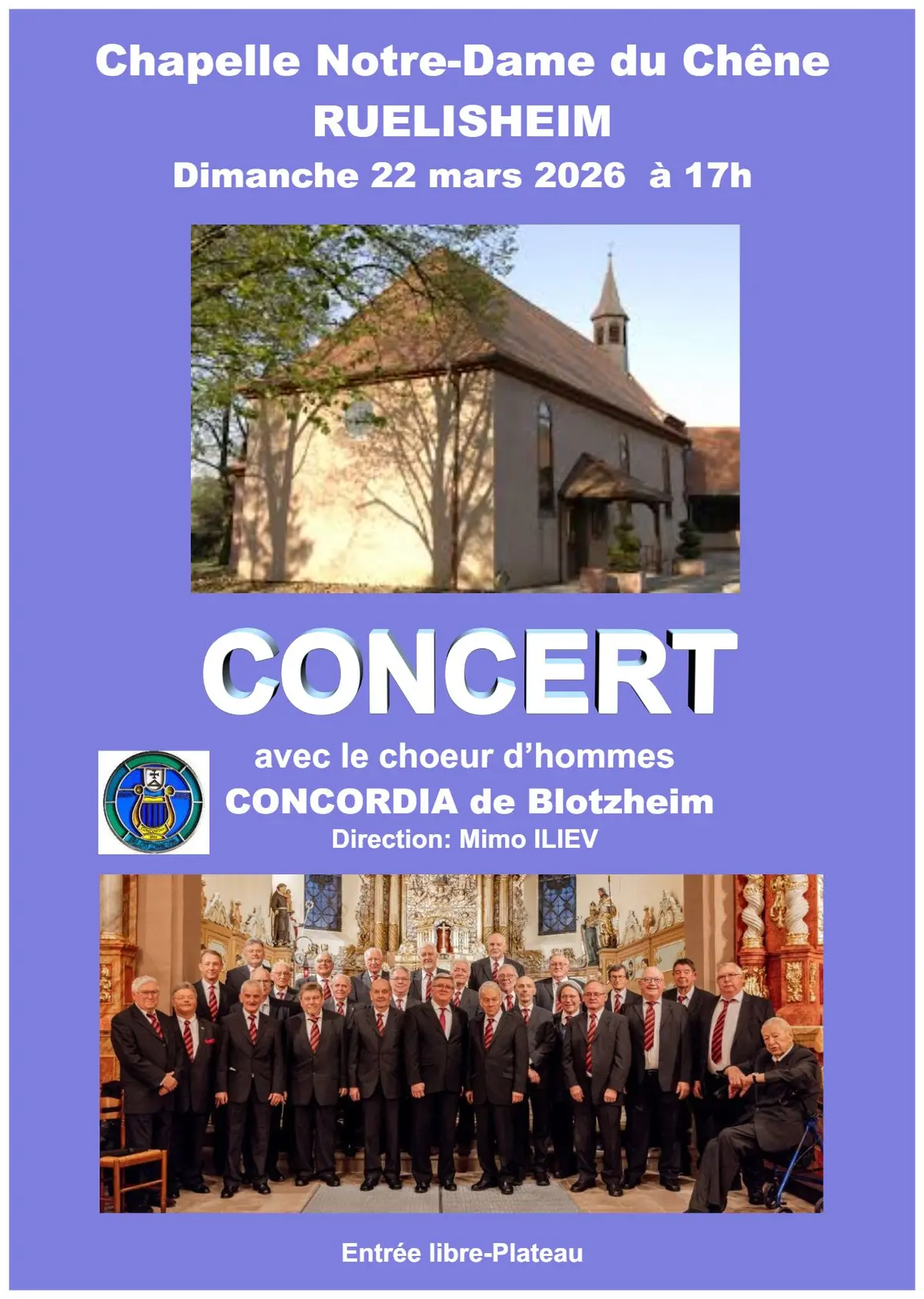 Choeur d'hommes Concordia à Ruelisheim