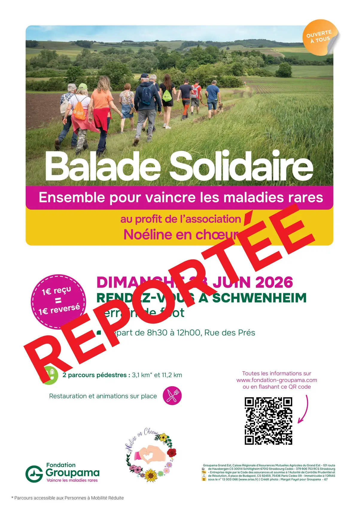Balade Solidaire à Schwenheim REPORT EN SEPTEMBRE