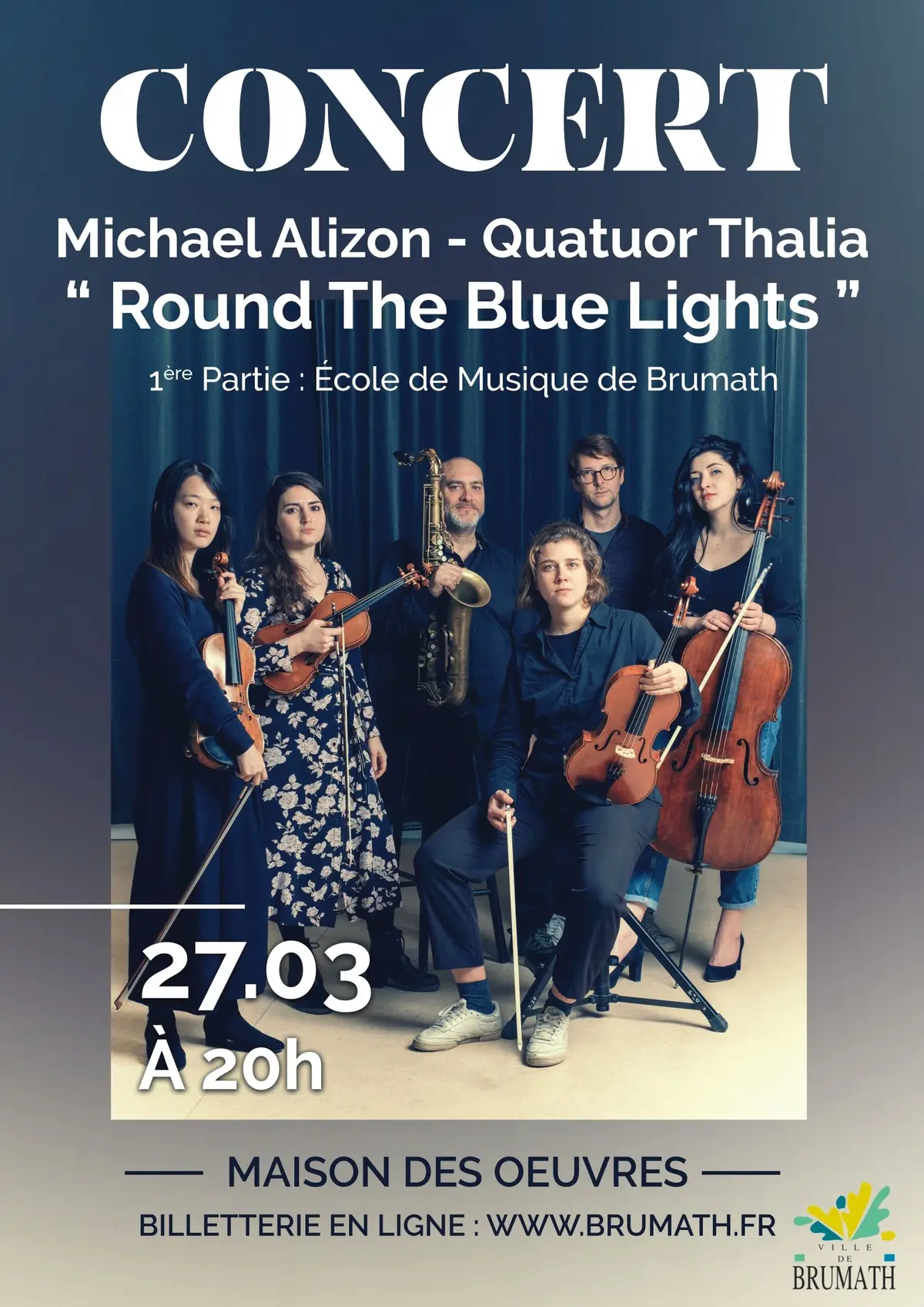 Concert : Michael Alizon – Quatuor Thalia « Round The Blue Lights »