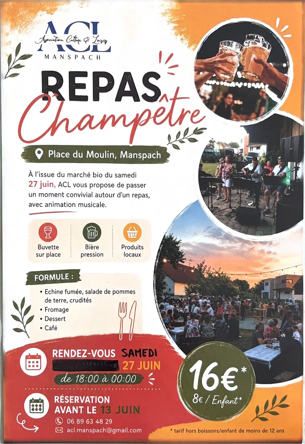 L’ACL’ Repas Champêtre à Manspach