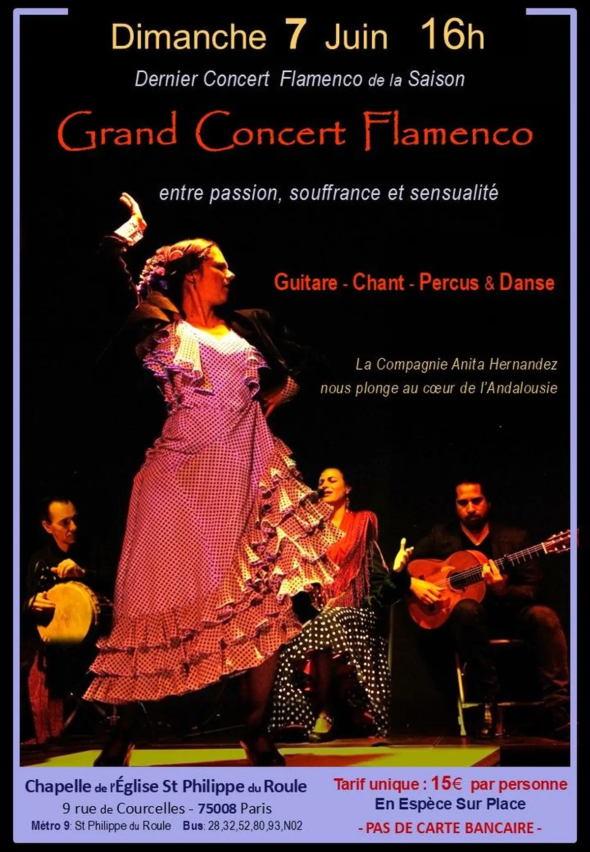 Grand Concert FLAMENCO avec Danseuse 