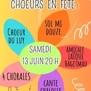 Concert choeurs en fête samedi 13 juin 20h église de la Madeleine 