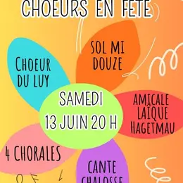 Concert choeurs en fête samedi 13 juin 20h église de la Madeleine 