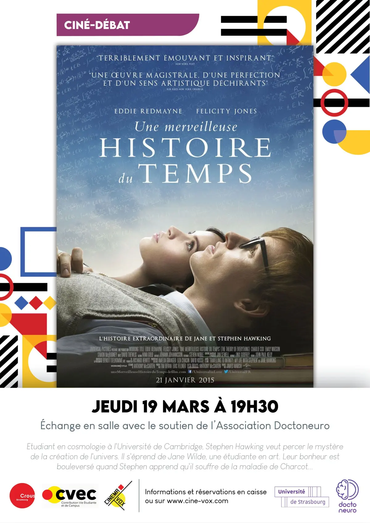 Ciné-débat : Une merveilleuse histoire du temps
