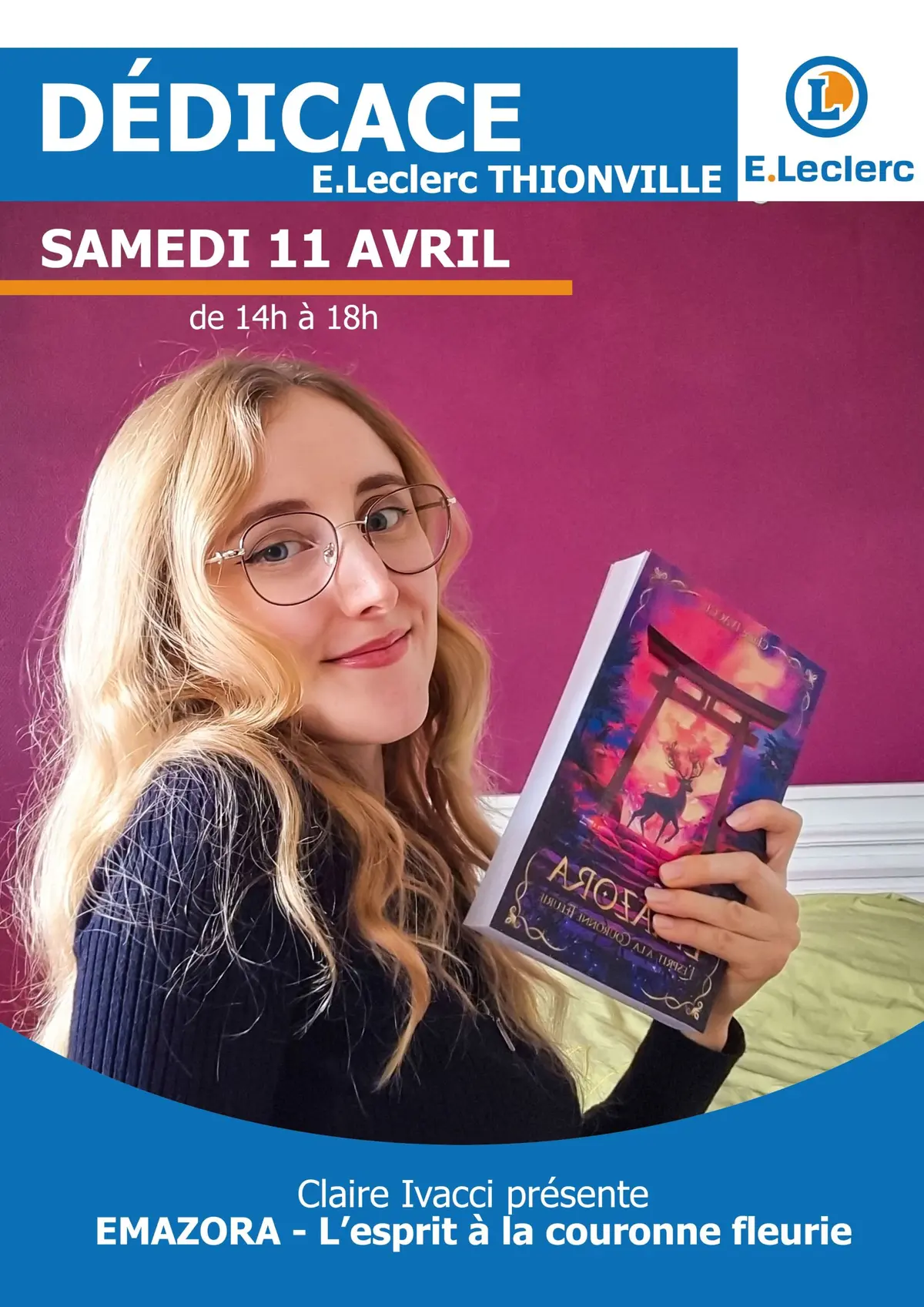 Claire Ivacci en dédicace à Thionville